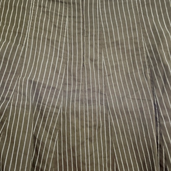 Gap size 4 Cool Cotton Skirt. Dark brown/thin white striped, fully lined. - Picture 3 of 7